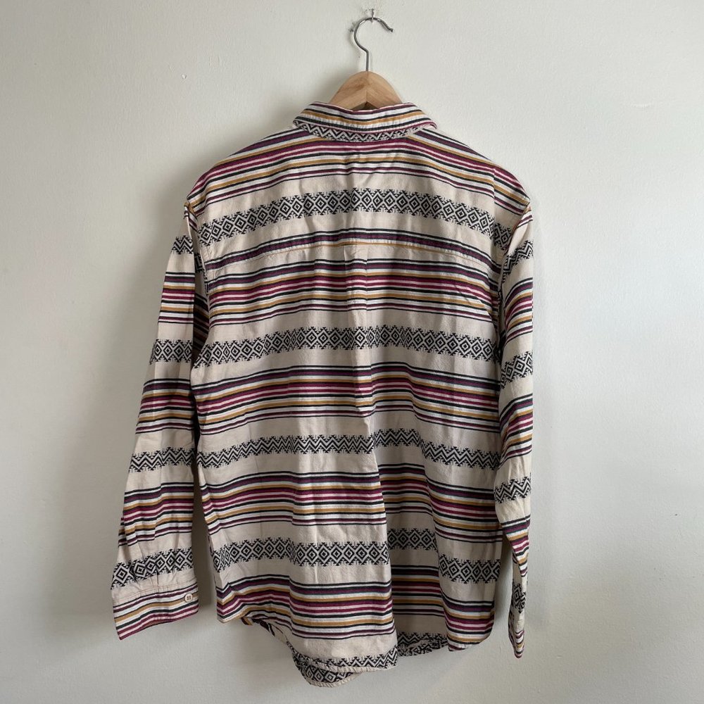 Vintage Backroad Blues Plus Patterned Button Down… - image 4